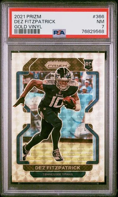 2021 Panini Prizm Dez Fitzpatrick Gold Vinyl #366 card image