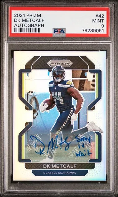 2021 Panini Prizm DK Metcalf Autograph #42 card image