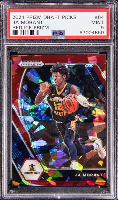 2021 Panini Prizm Draft Picks Ja Morant Red Ice Prizm #64 card image