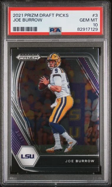 2021 Panini Prizm Draft Picks Joe Burrow #3 card image