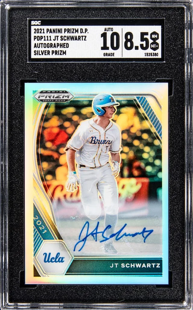 2021 Panini Prizm Draft Picks JT Schwartz Autographed Silver #PDP111 card image