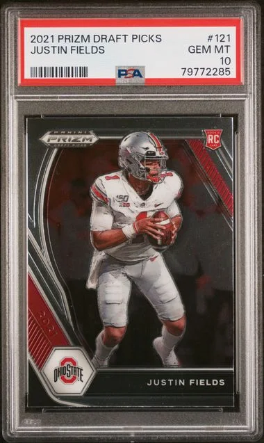 2021 Panini Prizm Draft Picks Justin Fields #121 card image