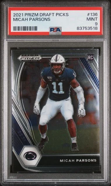 2021 Panini Prizm Draft Picks Micah Parsons #136 card image