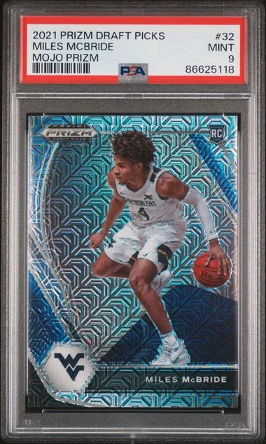 2021 Panini Prizm Draft Picks Miles McBride Mojo Prizm #32 card image