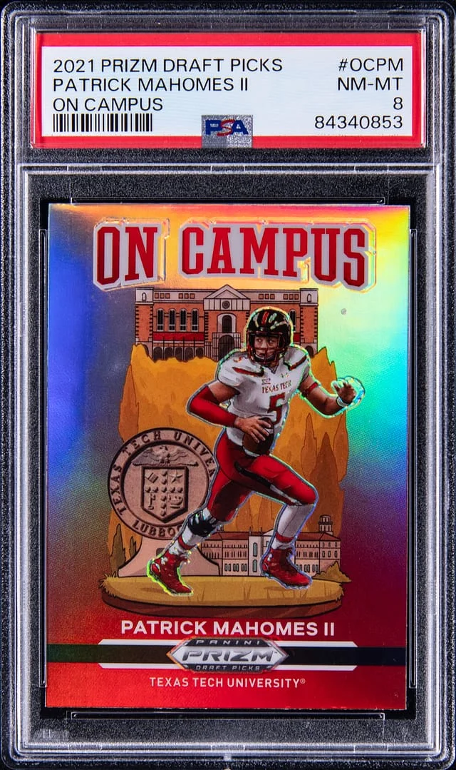2021 Panini Prizm Draft Picks Patrick Mahomes Ii On Campus #OCPM card image