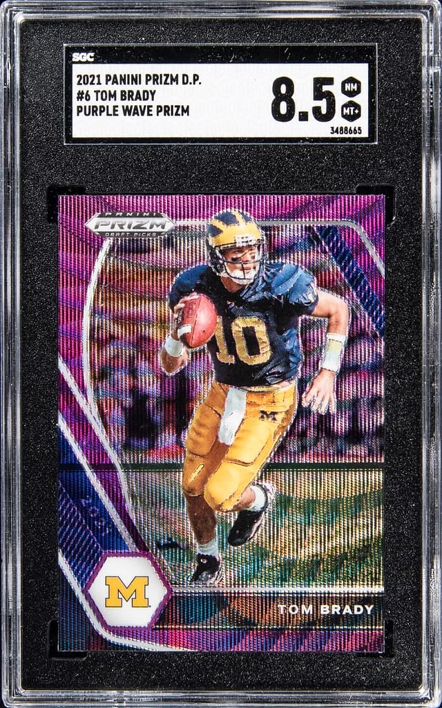 2021 Panini Prizm Draft Picks Tom Brady Silver Prizm #6 card image