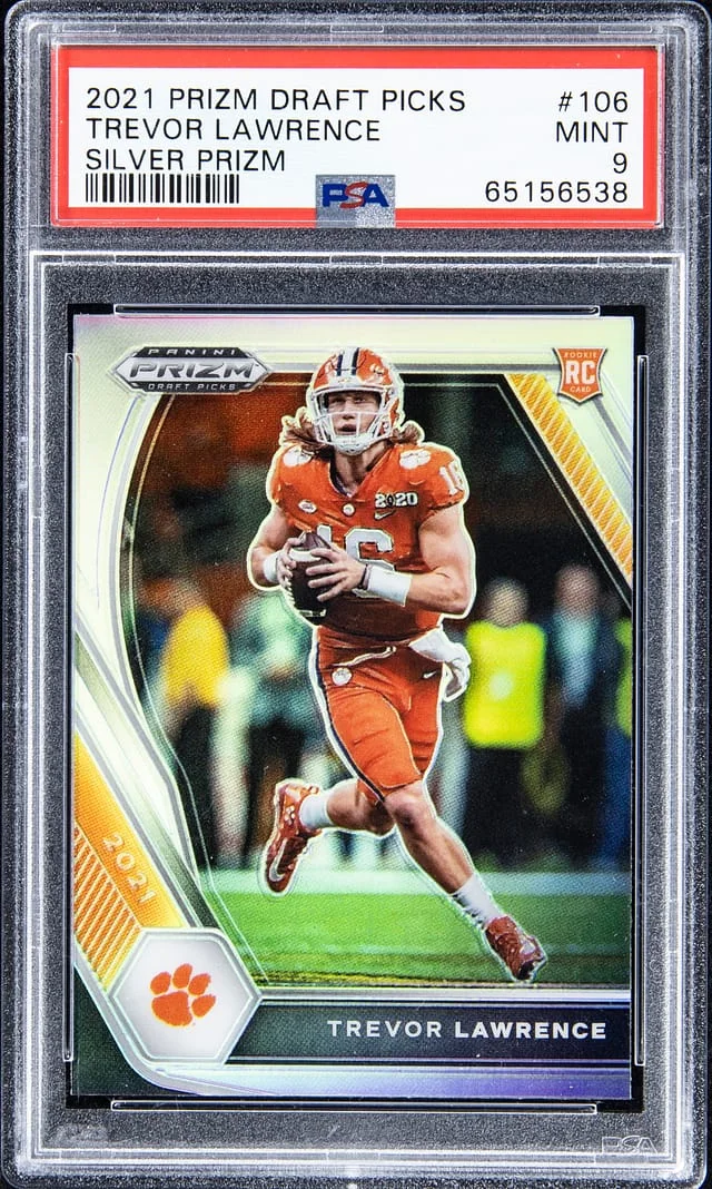 2021 Panini Prizm Draft Picks Trevor Lawerence Silver Prizm #106 card image