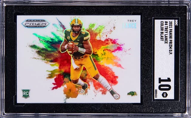 2021 Panini Prizm Draft Picks Trey Lance Color Blast #4 card image