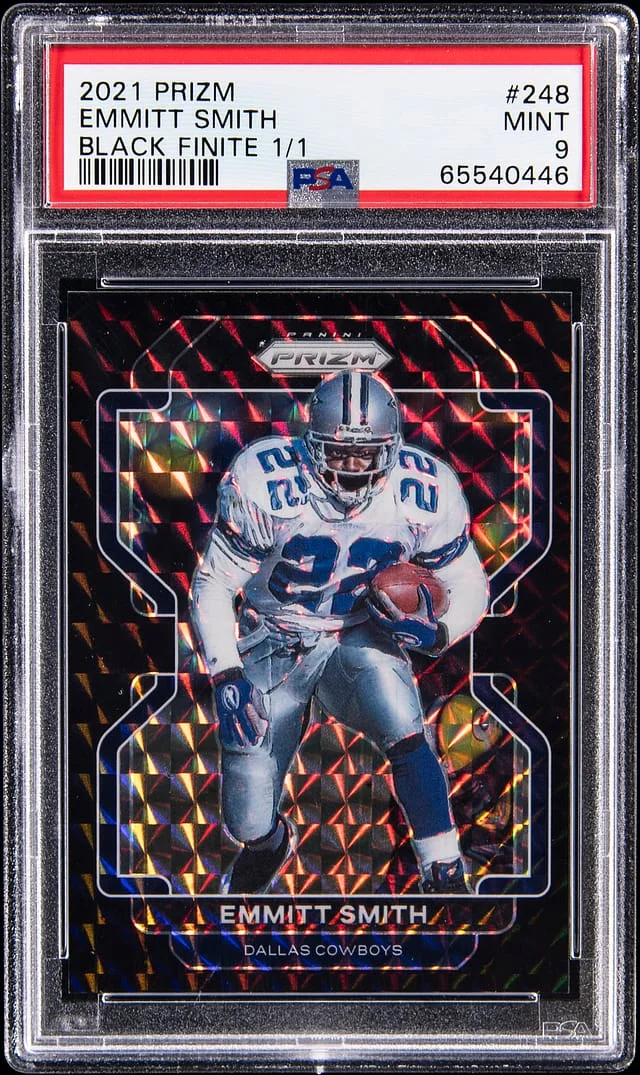 2021 Panini Prizm Emmitt Smith Black Finite Prizm #248 card image
