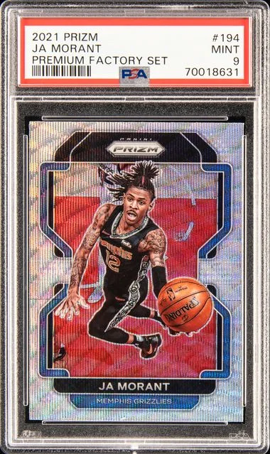 2021 Panini Prizm Ja Morant Premium Factory Set #194 card image