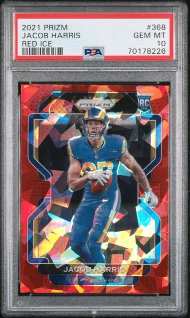 2021 Panini Prizm Jacob Harris Red Ice #368 card image
