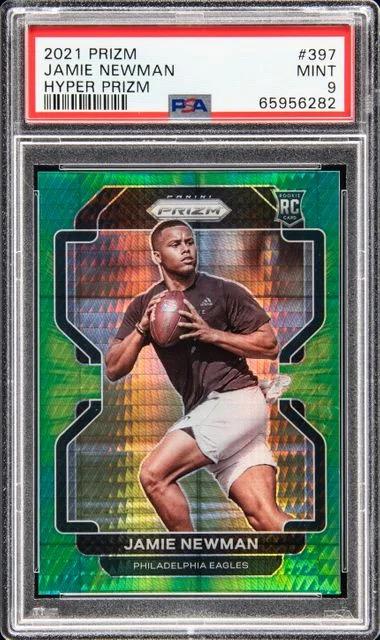 2021 Panini Prizm Jamie Newman Hyper Prizm #397 card image