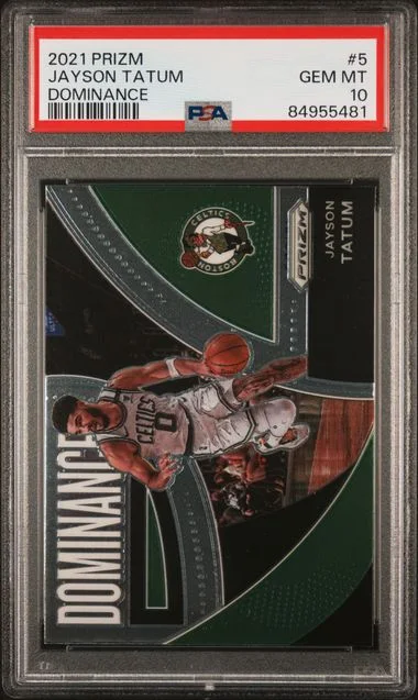 2021 Panini Prizm Jayson Tatum Dominance #5 card image