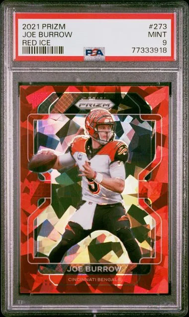 2021 Panini Prizm Joe Burrow Red Ice #273 card image
