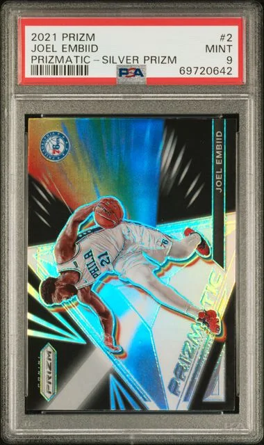 2021 Panini Prizm Joel Embiid Prizmatic Silver Prizm #2 card image
