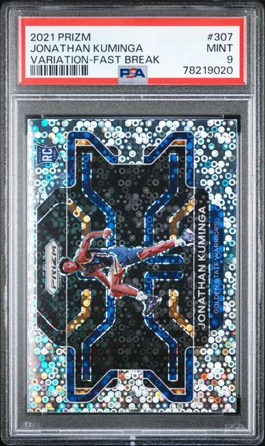 2021 Panini Prizm Jonathan Kuminga Ice #307 card image