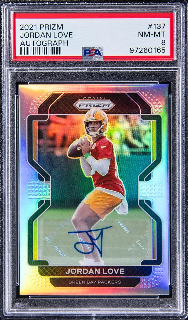 2021 Panini Prizm Jordan Love Autograph #137 card image
