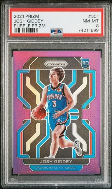 2021 Panini Prizm Josh Giddey Green Prizm #301 card image