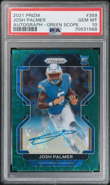 2021 Panini Prizm Josh Palmer Red/White/Blue Prizm #359 card image