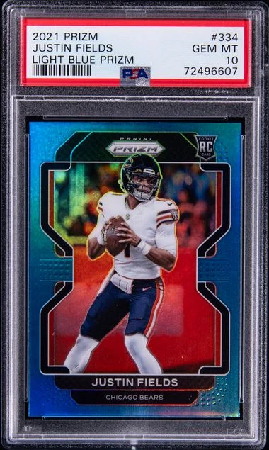 2021 Panini Prizm Justin Fields #334 card image