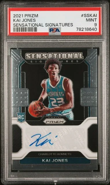2021 Panini Prizm Kai Jones Sensational Signatures #SSKAI card image