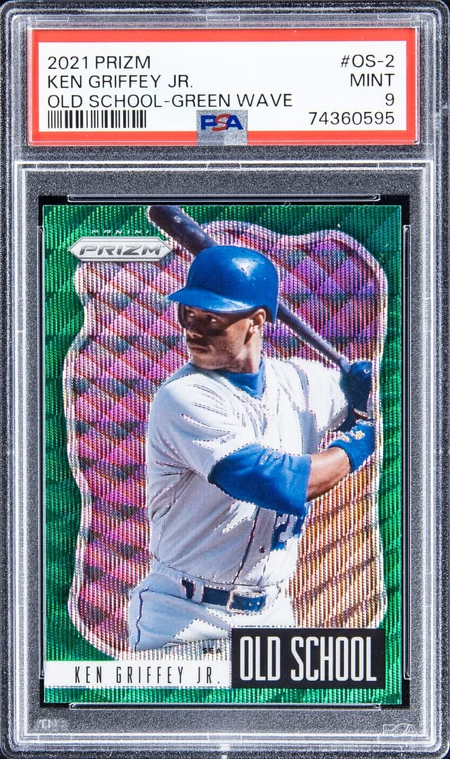 2021 Panini Prizm Ken Griffey Jr. Old School Blue Prizm #OS-2 card image