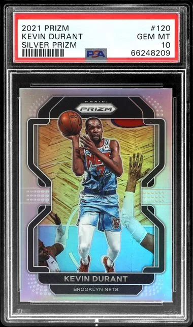2021 Panini Prizm Kevin Durant Silver Prizm #120 card image