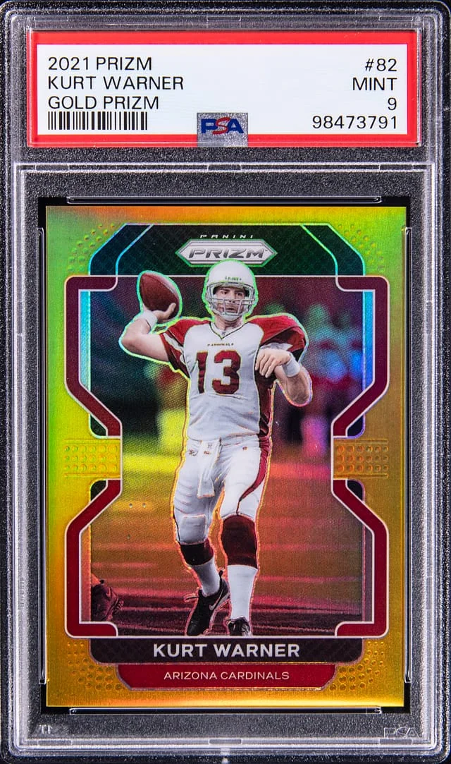 2021 Panini Prizm Kurt Warner Gold Prizm #82 card image