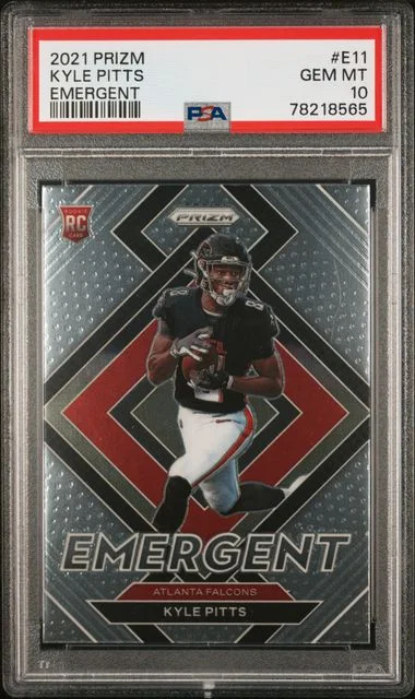 2021 Panini Prizm Kyle Pitts Emergent #E11 card image