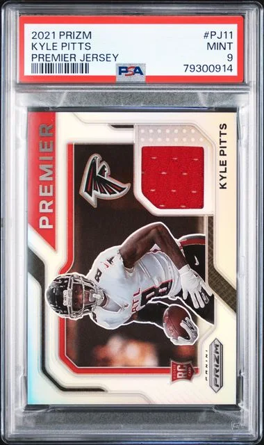 2021 Panini Prizm Kyle Pitts Premier Jersey #Pj11 card image