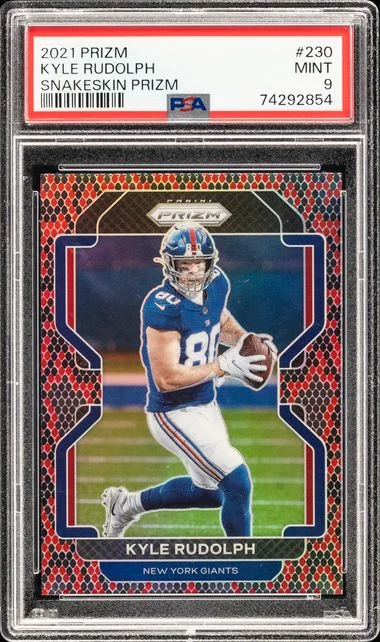 2021 Panini Prizm Kyle Rudolph Snakeskin Prizm #230 card image