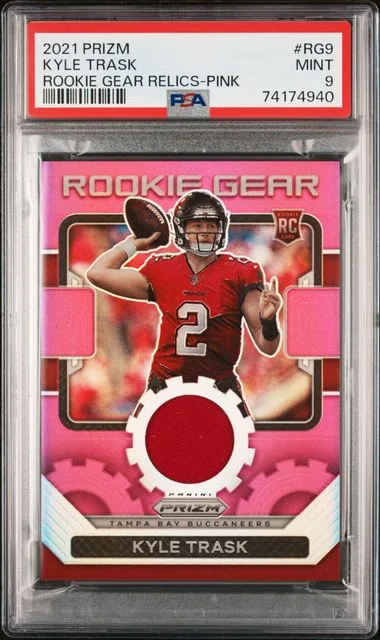 2021 Panini Prizm Kyle Trask Gear Relics #RG-9 card image