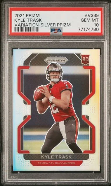2021 Panini Prizm Kyle Trask Variation Silver Prizm #V-339 card image