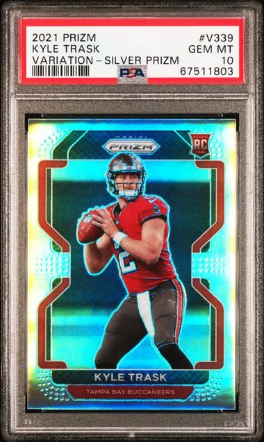 2021 Panini Prizm Kyle Trask Variation Silver Prizm #V339 card image