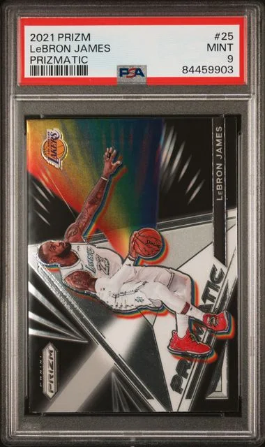 2021 Panini Prizm LeBron James Prizmatic #25 card image