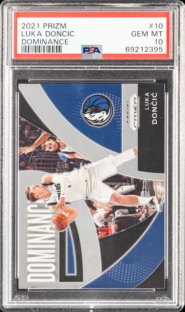 2021 Panini Prizm Luka Doncic Dominance #10 card image