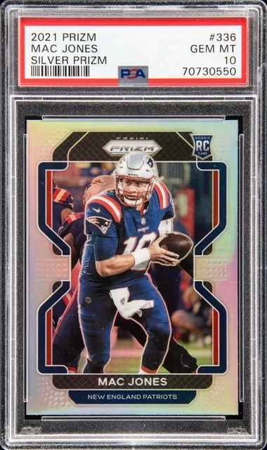 2021 Panini Prizm Mac Jones No Huddle #336 card image