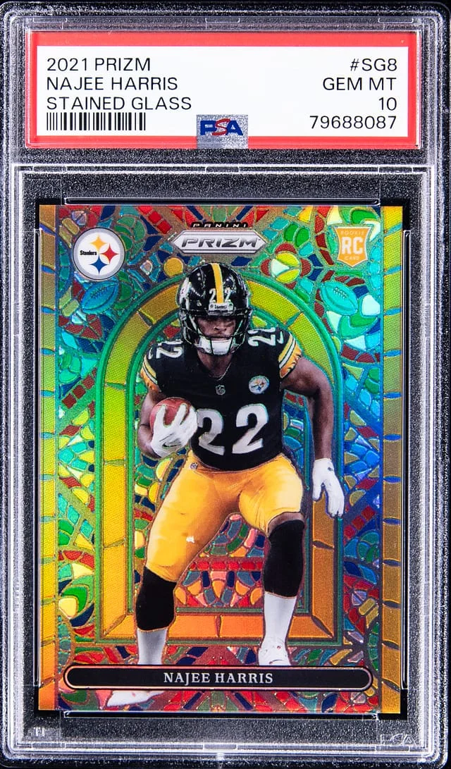 2021 Panini Prizm Najee Harris Stained Glass #SG-8 card image