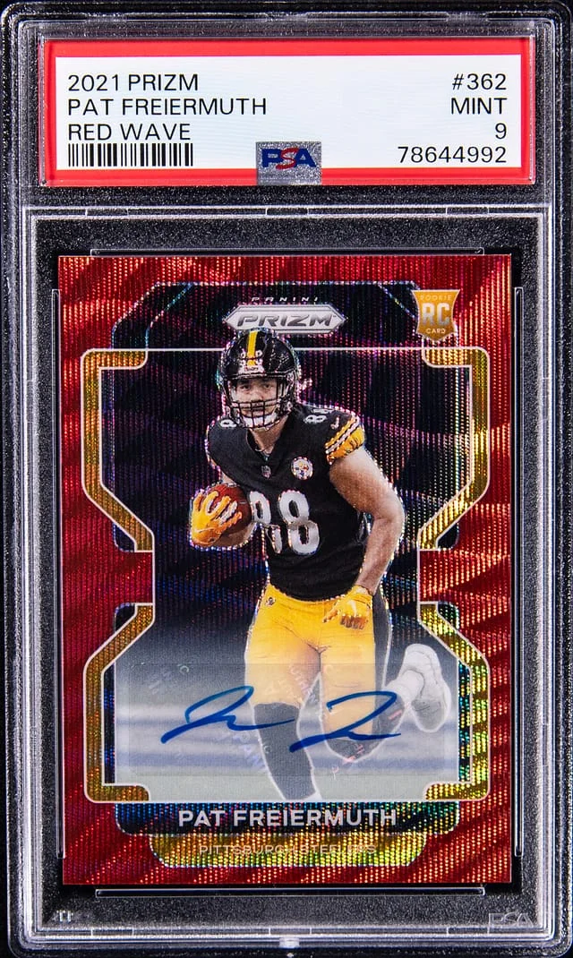 2021 Panini Prizm Pat Freiermuth Red Wave #362 card image