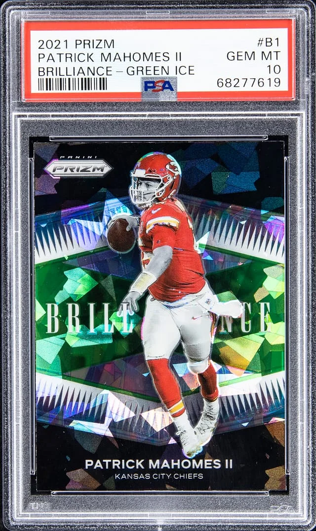 2021 Panini Prizm Patrick Mahomes II Brilliance #B1 card image