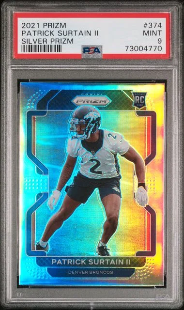 2021 Panini Prizm Patrick Surtain II Silver Prizm #374 card image
