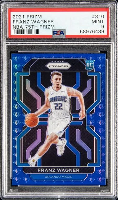 2021 Panini Prizm Prizm 310 Franz Wagner NBA #75Th card image