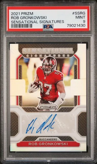 2021 Panini Prizm Rob Gronkowski Sensational Signatures #SSRG card image