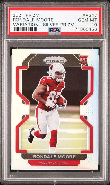 2021 Panini Prizm Rondale Moore Variation-Silver Prizm #V347 card image