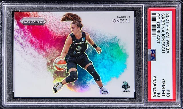 2021 Panini Prizm Sabrina Ionescu WNBA Color Blast #10 card image