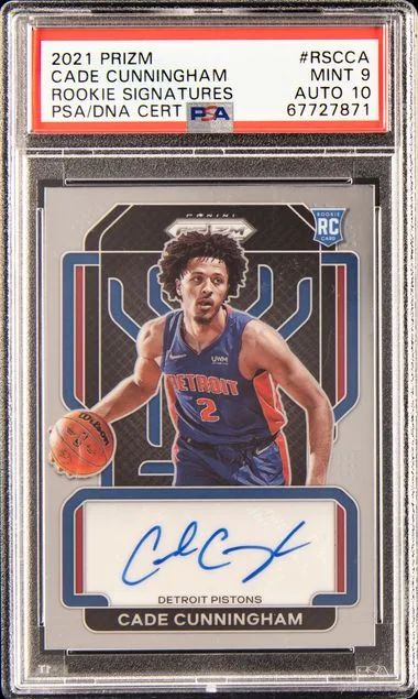 2021 Panini Prizm Signatures Rscca Cade Cunningham #no-number card image