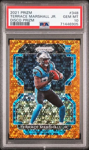 2021 Panini Prizm Terrace Marshall Jr. Disco Prizm #348 card image