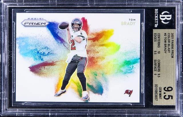 2021 Panini Prizm Tom Brady Color Blast #CB-2 card image