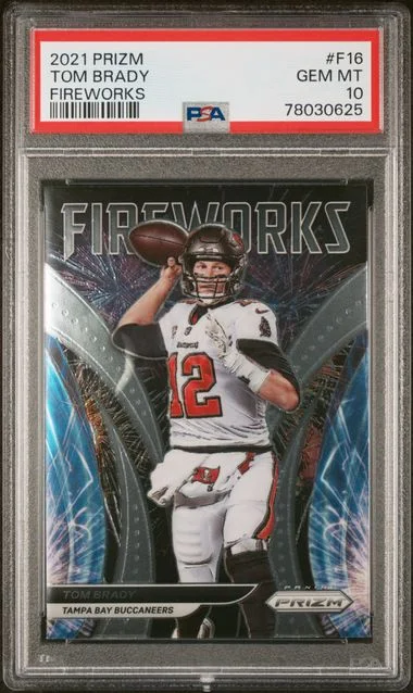 2021 Panini Prizm Tom Brady Fireworks #F16 card image