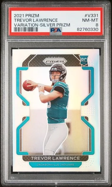 2021 Panini Prizm Trevor Lawrence Variation-Silver Prizm #V331 card image